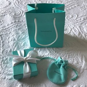 Tiffany & Co. jewelry bag, gift box and gift bag